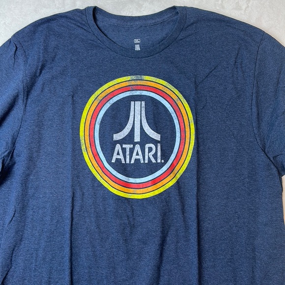 Atari Mens Classic Graphic T-Shirt Blue New XL NWOT - Picture 3 of 10